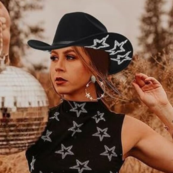 NEW!!! Western STARS Cowboy Hat - Picture 2 of 6